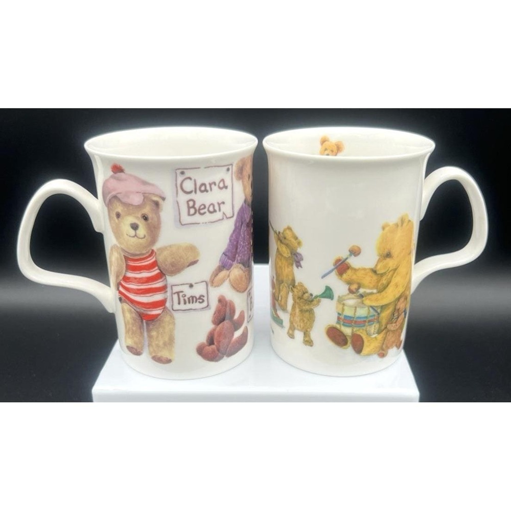 2 My Favorite Teddies + Elegance Bone China Coffee Tea Mug 1997 Roy Kirkham